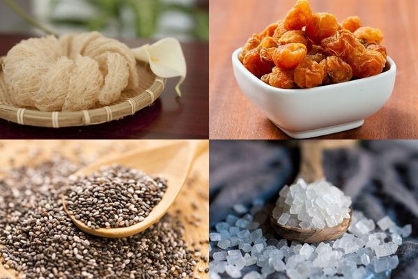 yến chưng long nhãn hạt chia