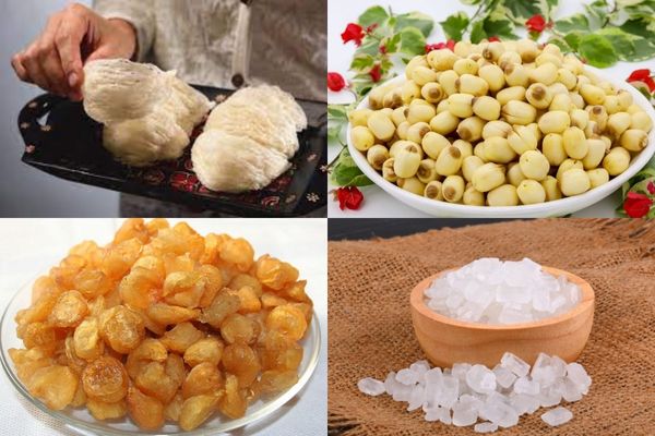 yến chưng long nhãn hạt sen