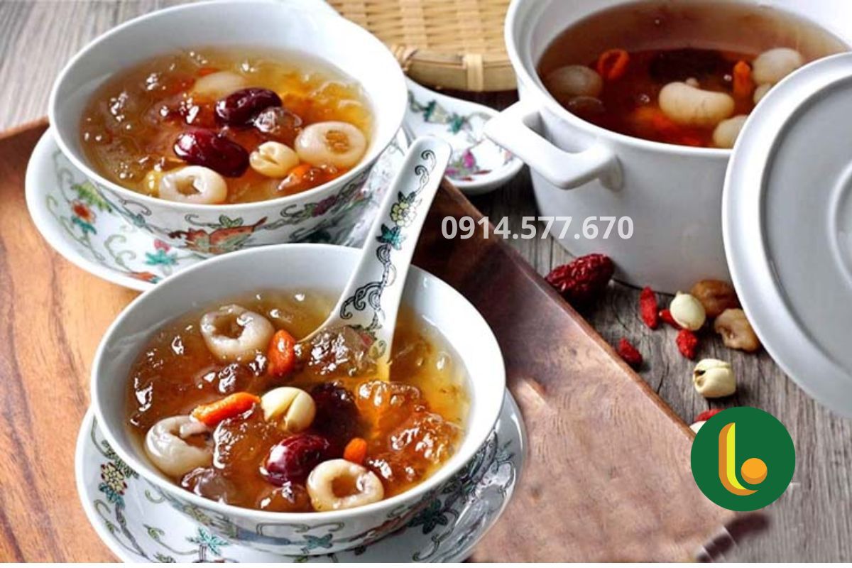 yến chưng long nhãn